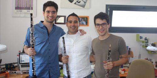 Samuel Bastos (Oboe solo da Ópera de Zurique), Frederico, Tiago Coimbra (principal oboe de Göttinger Symphonie Orchester - Alemanha)